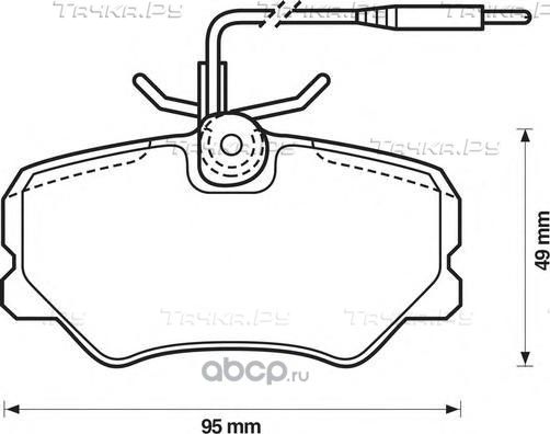 Колодки тормозные передние (Bendix) Bendix. Артикул 571359B