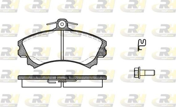 Тормозные колодки RoadHouse передние для Smart Forfour I ((W454) 2004-2006. Артикул 2590.21
