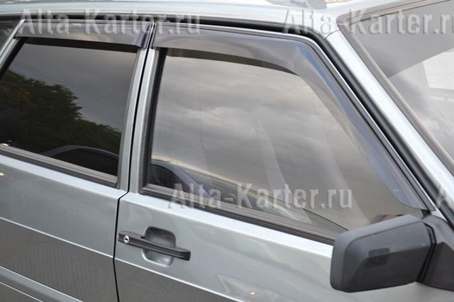 Дефлекторы Cobra Tuning для окон Lada (ВАЗ) 2109, 21099, 2114, 2115 1987-2011. Артикул B0004