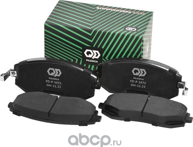 Колодки тормозные дисковые передние (Pilenga). Артикул FDP3472
