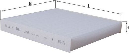 Салонный фильтр Mahle для Mitsubishi Outlander III 2012-2026. Артикул LA 424