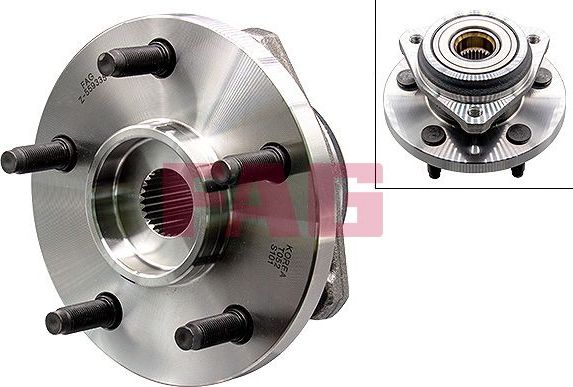 Ступичный подшипник (комплект) Fag передний для Jeep Grand Cherokee II (WJ) 1999-2005. Артикул 713 6700 30