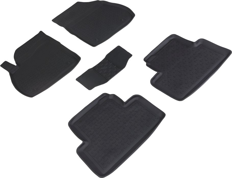 Коврики резиновые Seintex с высоким бортиком для салона Opel Zafira C 2012-2026. Артикул 88235