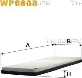 Салонный фильтр WIX Filters для Audi S2 I 1992-1996. Артикул WP6808