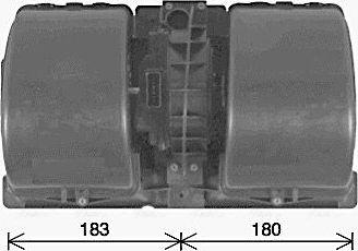 Вентилятор, мотор печки (отопителя) салона AVA для Scania R 2004-2015. Артикул SC8088