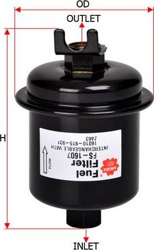 Топливный фильтр Sakura. Артикул FS-1607