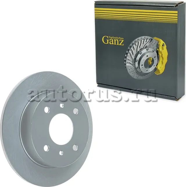 GIJ06056_Диск тормозной задний с покрытием NISSAN Almera GANZ GIJ06056. Артикул GIJ06056