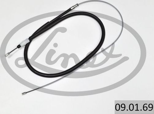 Трос ручника (тросик ручного тормоза) Linex. Артикул 09.01.69