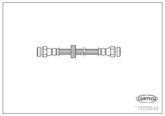 Тормозной шланг Corteco. Артикул 19030646