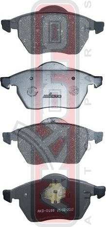 Тормозные колодки Akyoto Packing AKYOTO. Артикул AKD-0188