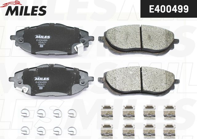 Тормозные колодки Miles (Low-Metallic). Артикул E400499