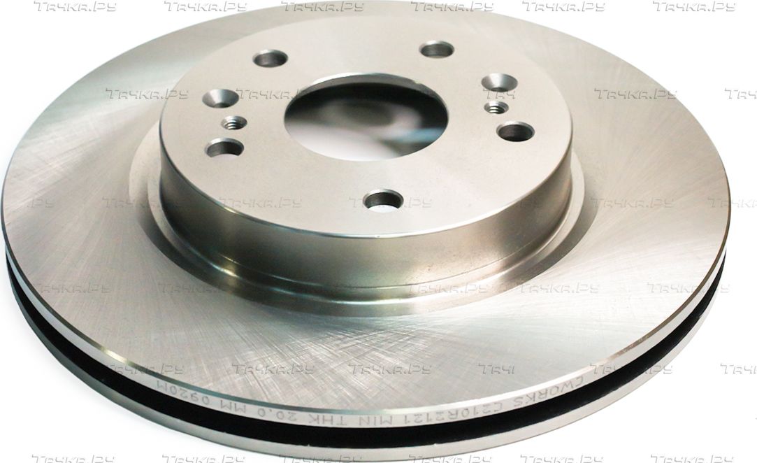 Тормозной диск Cworks передний для Suzuki SX4 II (S-Cross) 2013-2026. Артикул C210R2121