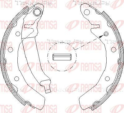 Тормозные колодки Remsa задние для Chevrolet Spark II 2005-2010. Артикул 4086.00