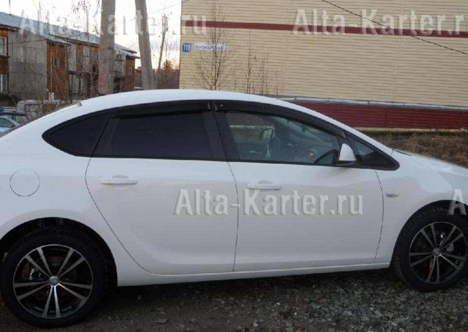 Дефлекторы Cobra Tuning для окон Opel Astra J седан 2012-2015. Артикул O13212