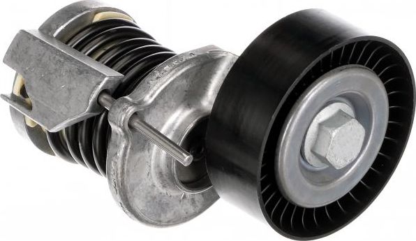 Натяжной ролик (натяжитель) приводного клинового зубчатого ремня Gates (полимерный материал). Артикул T38772
