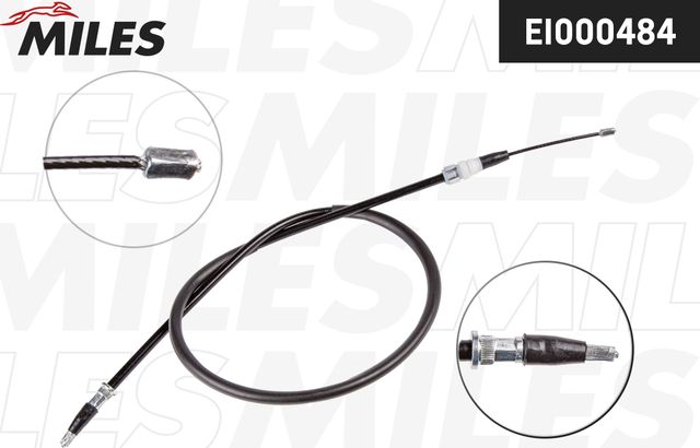 Трос ручника (тросик ручного тормоза) Miles задний правый/левый для Renault Laguna I 1993-2001. Артикул EI000484