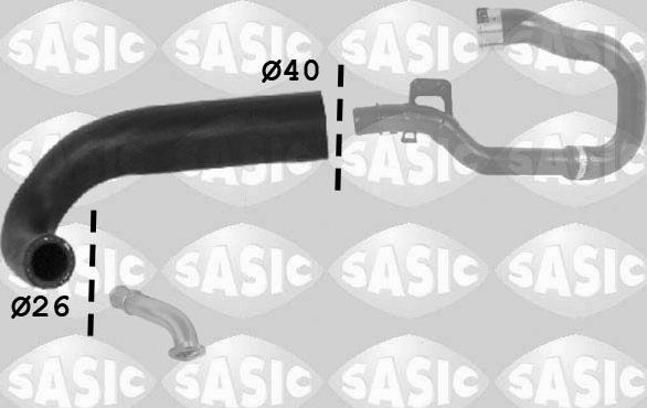 Патрубок интеркулера Sasic для Opel Corsa D 2006-2011. Артикул 3336124