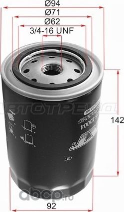 Фильтр масляный TOYOTA L,3L,2L,2LT,3V,4V,4,5VEU,4V (SAT). Артикул ST90915TD004