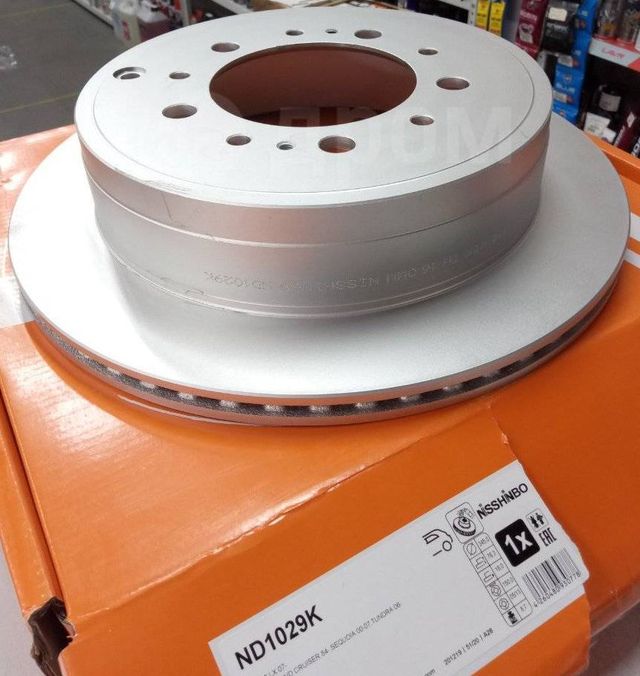 Тормозной диск Nisshinbo задний для Lexus LX 570 2007-2026. Артикул ND1029K