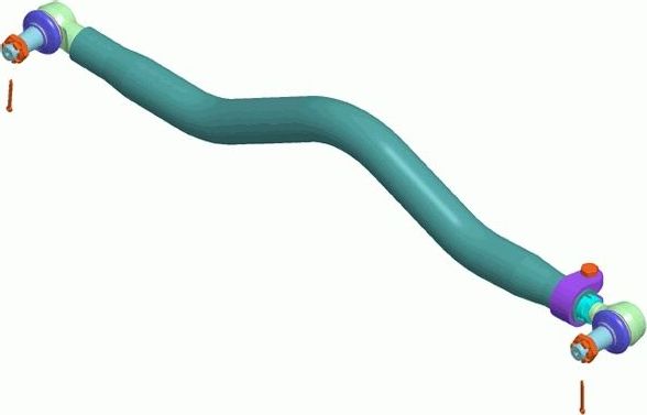 Рулевая тяга продольная Lemforder. Артикул 38236 01