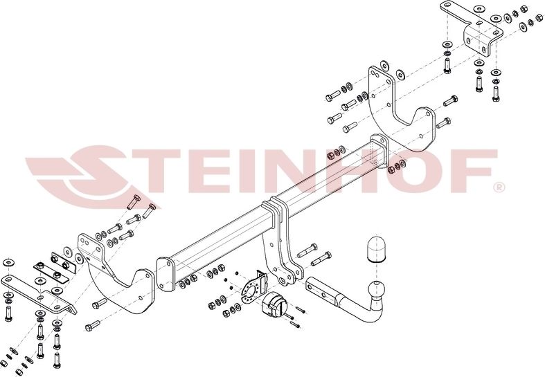 Фаркоп Steinhof для Renault Koleos II 2016-2026. Артикул R-051