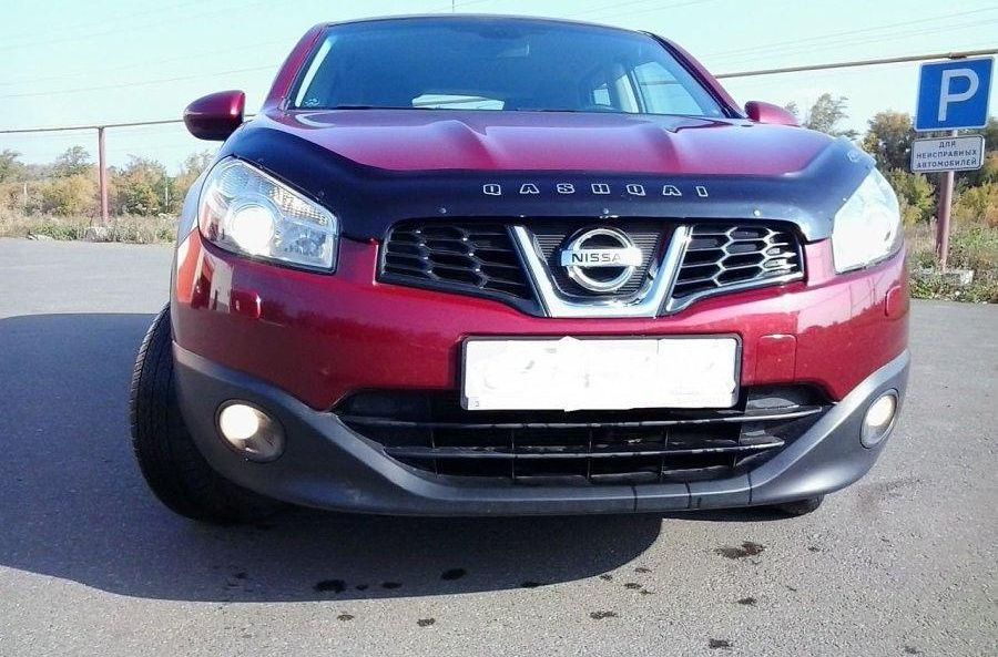 Дефлектор Vip-Tuning для капота Nissan Qashqai +2 2010-2014. Артикул NS34