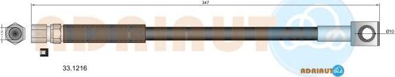 Тормозной шланг Adriauto. Артикул 33.1216