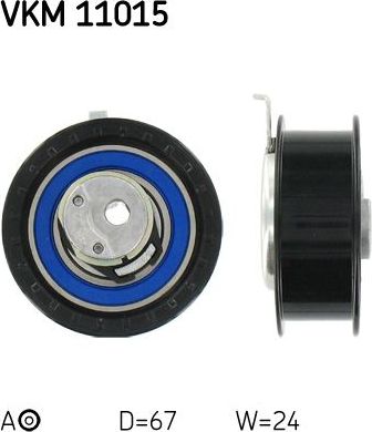 Натяжной ролик (натяжитель) ремня ГРМ SKF. Артикул VKM 11015