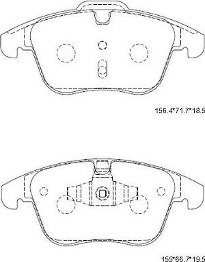 Тормозные колодки Asimco. Артикул KD6781