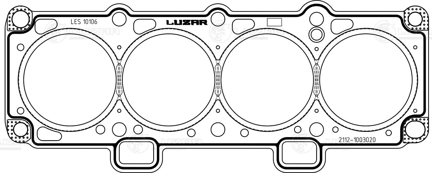 Прокладка ГБЦ Luzar. Артикул LES 10106