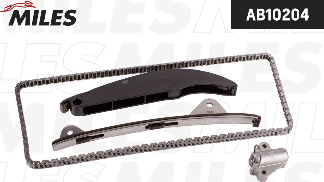 Комплект цепи ГРМ HYUNDAI/KIA I30/I40/SONATA/TUCSON G4NB 2010- без звездочек (Miles) Miles. Артикул AB10204