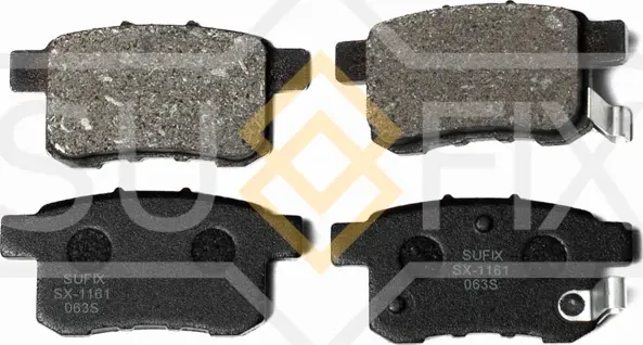 Колодки тормозные дисковые | зад прав/лев | (Sufix). Артикул SX-1161