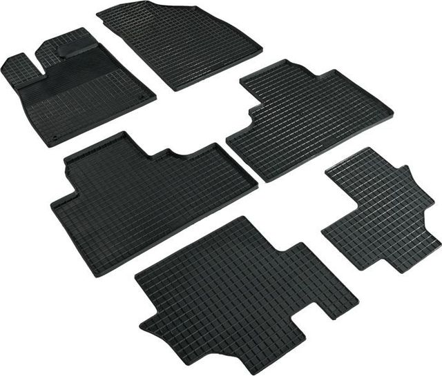 Коврики резиновые Seintex с узором сетка для салона GAC GS8 II 2022-2026. Артикул 99846