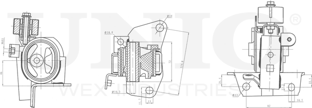 Опора двигателя (Unio). Артикул RMP-15025