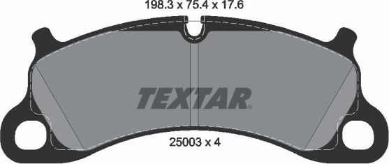 Тормозные колодки Textar Q+. Артикул 2500301