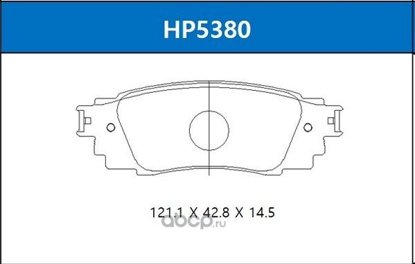 Колодки тормозные TOYOTA CAMRY 17- задн. (HSB). Артикул HP5380