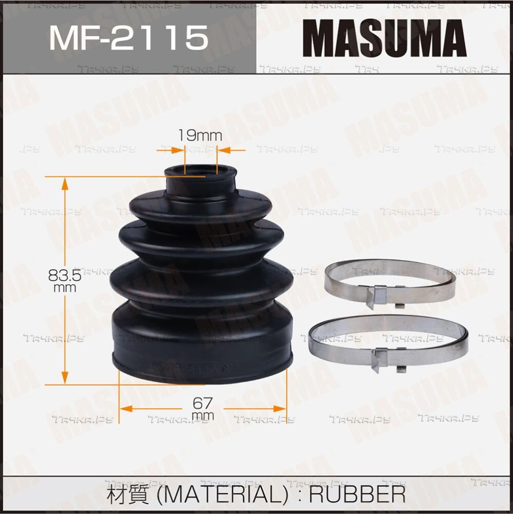Пыльник ШРУСа наружный Masuma передний/задний для Mazda Demio I (DW) 1998-2003. Артикул MF-2115