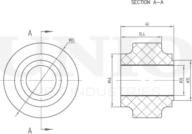 Втулка стабилизатора (Unio). Артикул RMP-10251