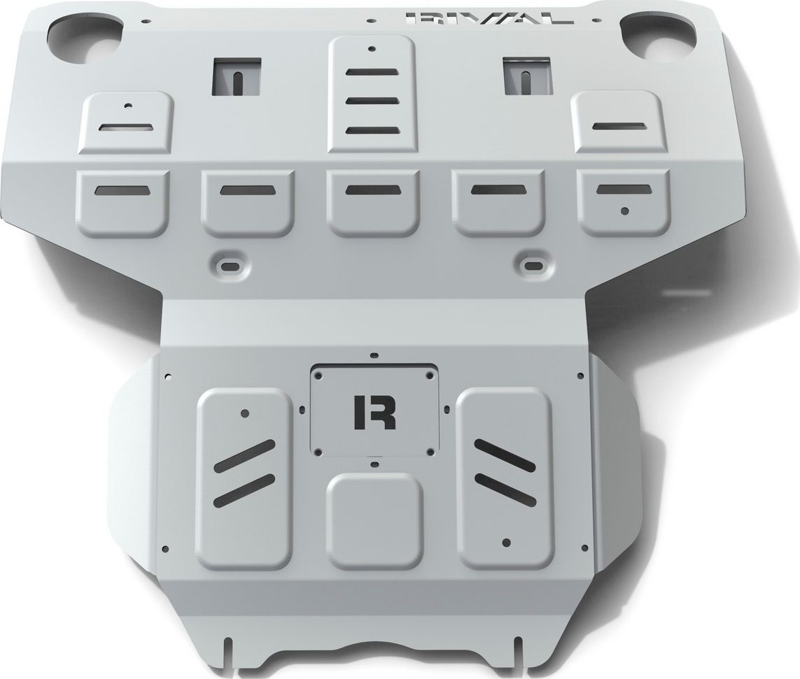 Защита алюминиевая Rival для радиатора и картера Toyota Fortuner II 4WD 2015-2026. Артикул 2333.5710.1.6