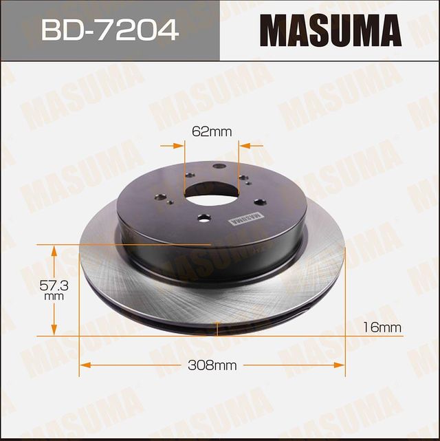 Тормозной диск Masuma. Артикул BD-7204
