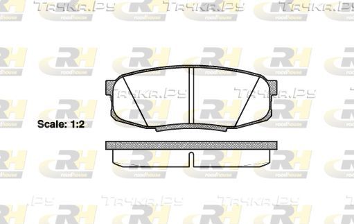 Тормозные колодки RoadHouse задние для Lexus GX II 2010-2026. Артикул 21272.00