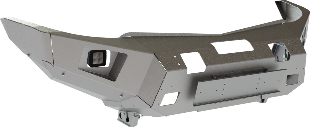 Бампер силовой STC тип Revo передний для Mitsubishi L200 IV 2013-2015 c противотуманными фарами. Артикул STC-MPS2-BFR-L1