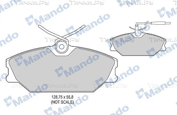Тормозные колодки Mando передние для Alpine A610 1991-1995. Артикул MBF015101