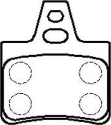 Тормозные колодки HSB задние для Citroen Xantia I 1995-2003. Артикул HP5101