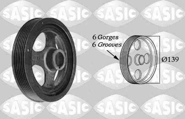 Шкив коленвала Sasic для Toyota Echo 2002-2005. Артикул 2156028