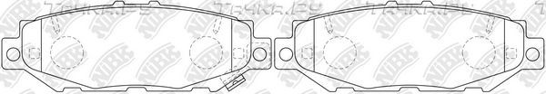 Тормозные колодки NiBK задние для Lexus GS I 1993-1997. Артикул PN1363S