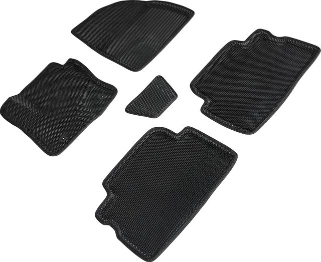Коврики Seintex 3D EVA Соты для салона Ford C-Max I 2003-2010 ЧЕРНЫЕ. Артикул 95396