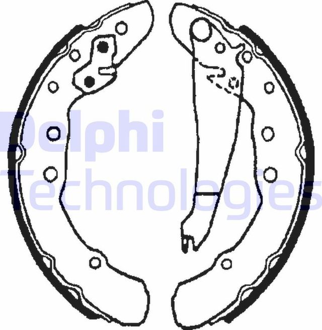 Тормозные колодки Delphi задние для Audi 80 V (B4) 1991-1996. Артикул LS1655