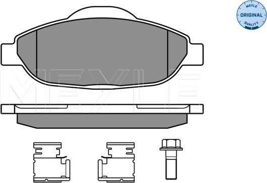 Тормозные колодки Meyle Original передние для Peugeot 308 I 2007-2014. Артикул 025 246 6017