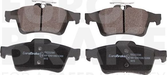 Тормозные колодки Eurobrake. Артикул 5502222584